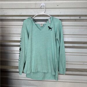 PINK Victoria's Secret Mint V-Neck Sweater